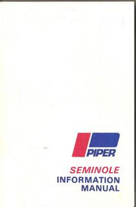 Manual, Piper - Seminole - PA44-180 - 1978 - Pilot's Information Manual