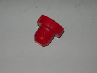 Plug, Cap - Hose - 9/16-18 Flared - Red Plastic