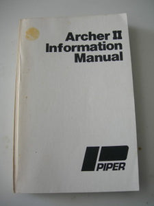 Manual, Piper - Archer II - 1979 - Pilot's Operating Handbook
